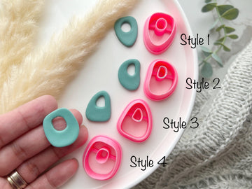 Distorted Shaped Polymer Clay  Cutter | Fondant Cutter | Cookie Cutter
